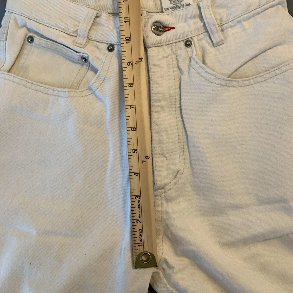 ACA Jeans Womans 30x30 White Stonewashed Regular Fit Straight Denim‎ Pants VTG.